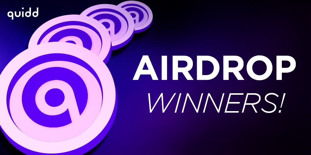 QUIDDToken's tweet photo. Congrats to all our winners! Check your account to see if you won! #quidd #quiddtoken #crypto https://t.co/fkxEQ3u7ec
