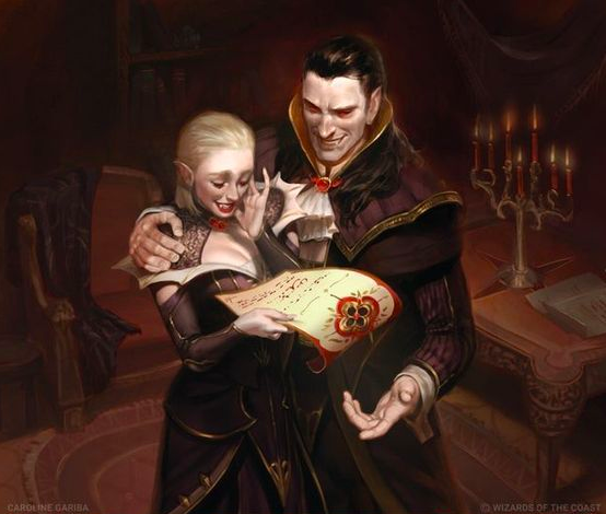 belllmonts's tweet photo. big fan of this vampire couple from magic the gathering and their matching titty windows https://t.co/vEiAMIfOSH