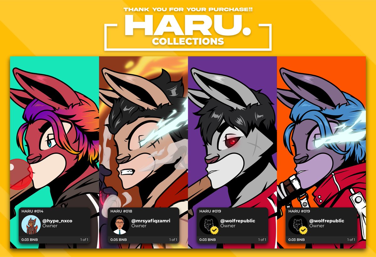 GM!!✨ 4 Haru already found their new owners💕. Will you be the next one? There's still more on Haru collections🐇. Check 'em out💛

app.pentas.io/user/HaruBunny…

#Pentas #pentasian