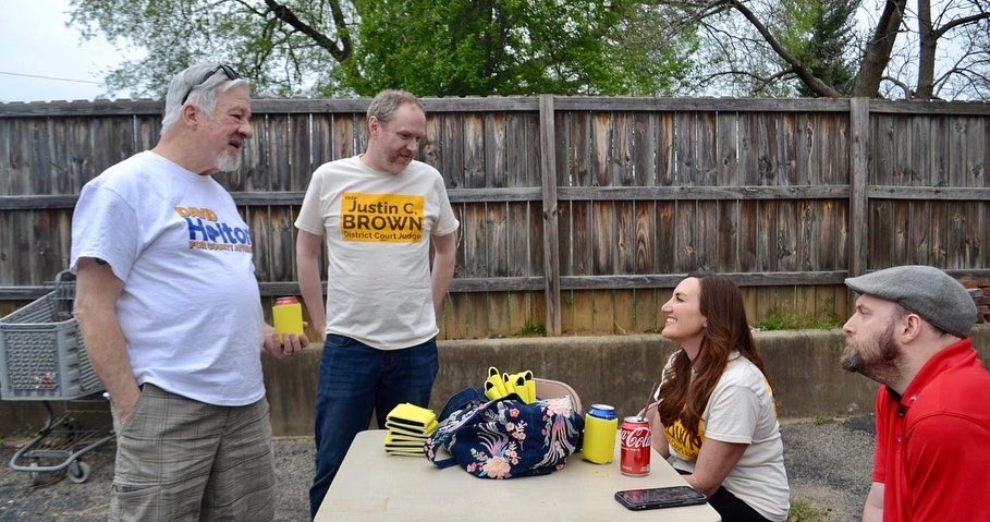 justin4judge's tweet image. I had a blast at All Wool &amp;amp; A Yard Wide Democratic Club tonight! Great food. Great friends. And a little politicking. #whatcanbrowndoforlou #brownfordistrictjudge #justin4judge