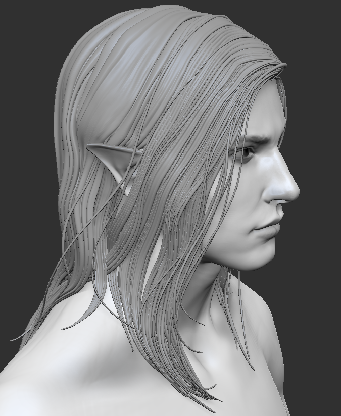 pixelleee's tweet photo. i love sculpting hair like this https://t.co/zqgDq4zBBe