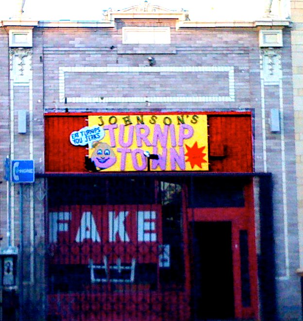 rosenworld's tweet photo. if you're anything like me, and can read colorful painted signs, welcome to johnson's turnip town. i’d like to introduce myself. my name is laurie rosenwald and i'm a #talkingmime. https://t.co/1M5nldQ5SL