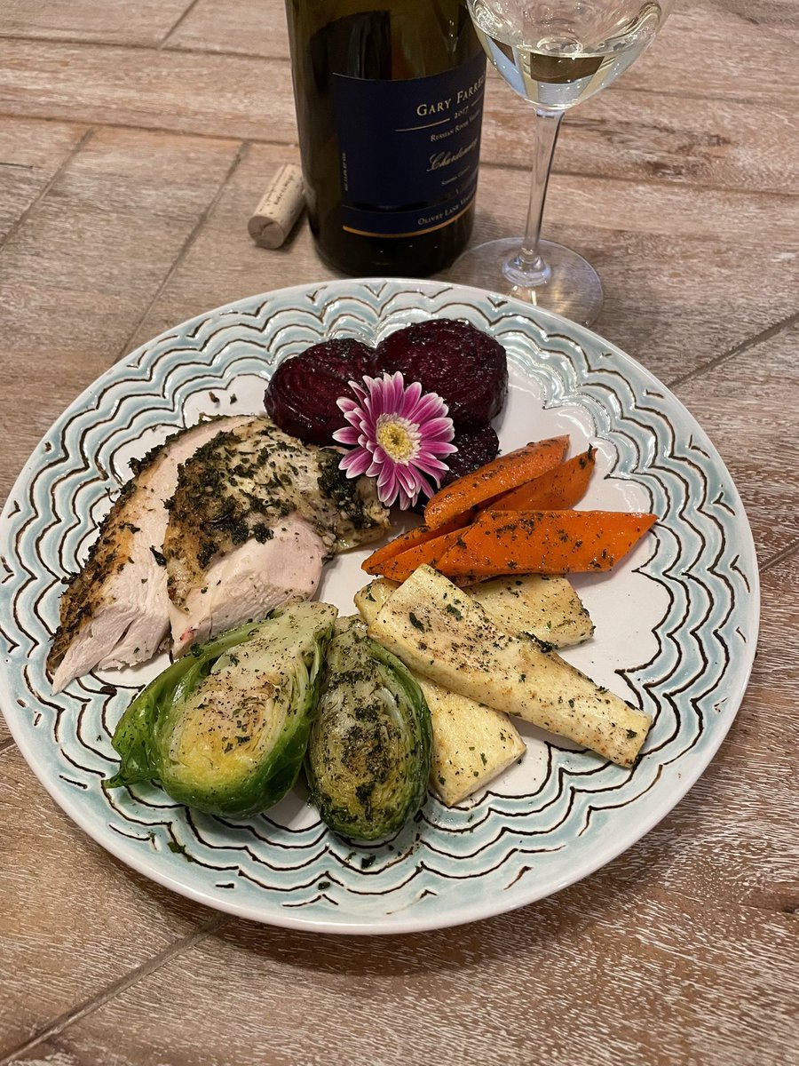 Becca Castillo (@myvinorules) on Twitter photo #HappyEaster roasted chicken dinner🍷pairing with <a href="/GaryFarrellWine/">Gary Farrell Wines</a> #PinotNoir #Chardonnay ❤️ my new <a href="/nambe/">Nambé</a> braided cutting board and 🦁 salt & pepper shakers from my <a href="/LasCruces/">I.E Las Cruces</a> trip #ifbc22 #HappyEaster roasted chicken dinner🍷pairing with <a href="/GaryFarrellWine/">Gary Farrell Wines</a> #PinotNoir #Chardonnay ❤️ my new <a href="/nambe/">Nambé</a> braided cutting board and 🦁 salt & pepper shakers from my <a href="/LasCruces/">I.E Las Cruces</a> trip #ifbc22