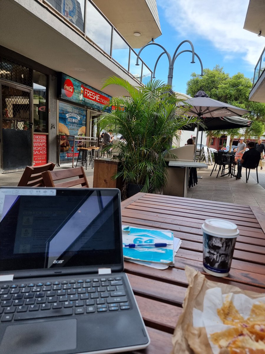 mawson_lee's tweet photo. #Saturdaywriting #writingwanderer
Nearly caved in about writing this morning because of a visual migraine but ibuprofen, drinks, and a shady spot, I'm good to go! Going to write about our #MND wedding, so many stories to capture! Michael was still able to say "I do". #nonverbal https://t.co/YpbD0eXP14