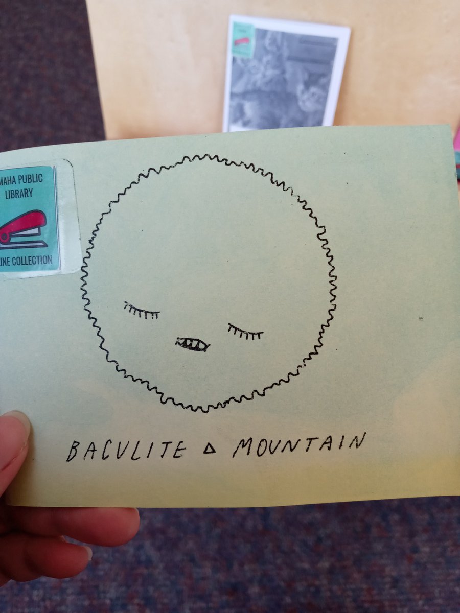 Lanin1Van's tweet photo. So I took a trip to one of the OPL branches (W Dale Clark) and finally got to look at some of their Zines! They were honestly so cool and fun to look at. I decided to share a few photos I took of them. If you ever get the chance take a look! #TLDE2022 https://t.co/lHQrJZmnd0