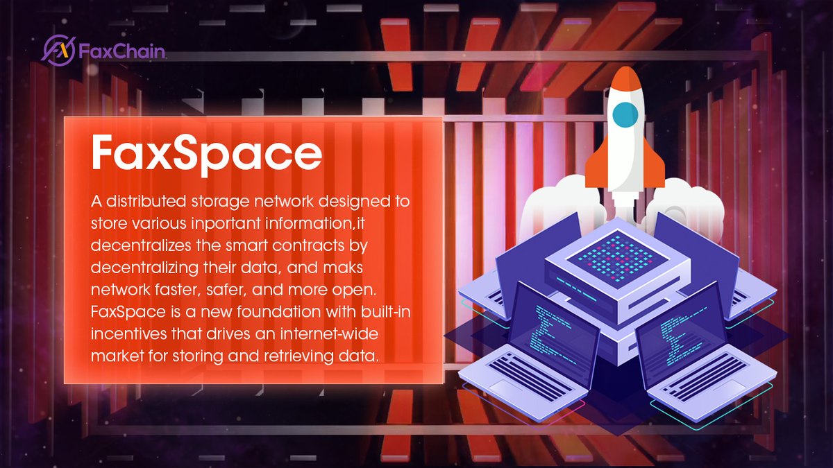 FaxChain's tweet photo. -FaxSpace-
A distributed storage network designed to store various inportant information,it decentralizes the smart contracts by decentralizing their data, and makes network faster, safer, and more open. https://t.co/bh6RYVk21q