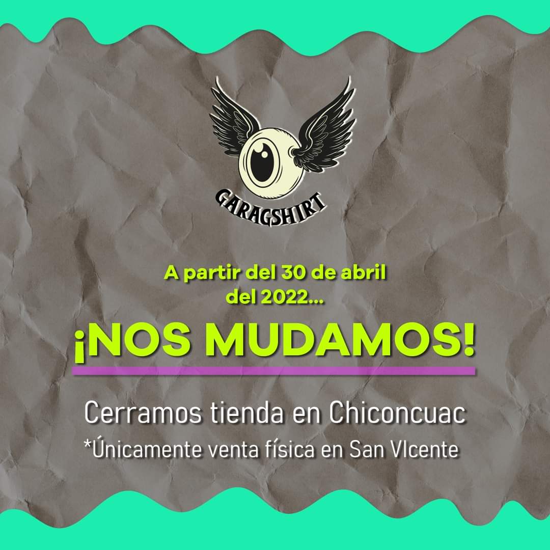Garagshirt's tweet photo. 😎Nos vamos  ALV.....  pero sabemos que los cambios vienen  y más chingones💪.  

🤯Ponte Garag 

Compra en línea.
📲 https://t.co/WlzRc7jjmd 

Cáele a nuestra sucursal:  📌Av. Hidalgo 4b, Cabecera Municipal, 56370 Chicoloapan de Juárez, Méx. https://t.co/MOEuljx4Y2