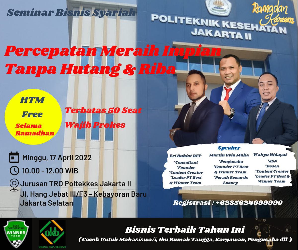 eriruhiat's tweet photo. Yang di Jabodetabek, yuk bsk sempatkan hadir ajak calmitnya kita hadirkan di seminar jam 10 pagi, di Keb Baru, Jaksel. https://t.co/YxlVk8yHiA