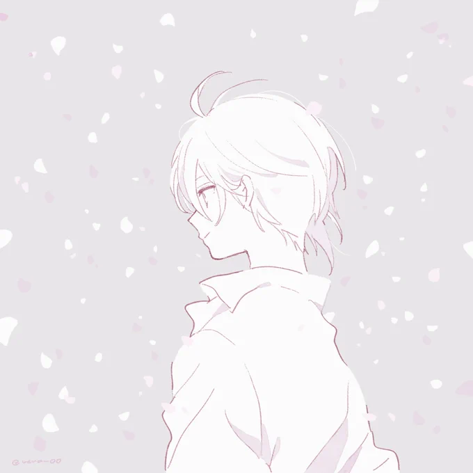 花びらと天くんーー🌸 