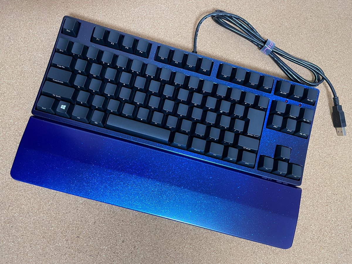 2022年にキーボード工房で買った漆・銀河(青)は勿体無くて未だ箱入りの