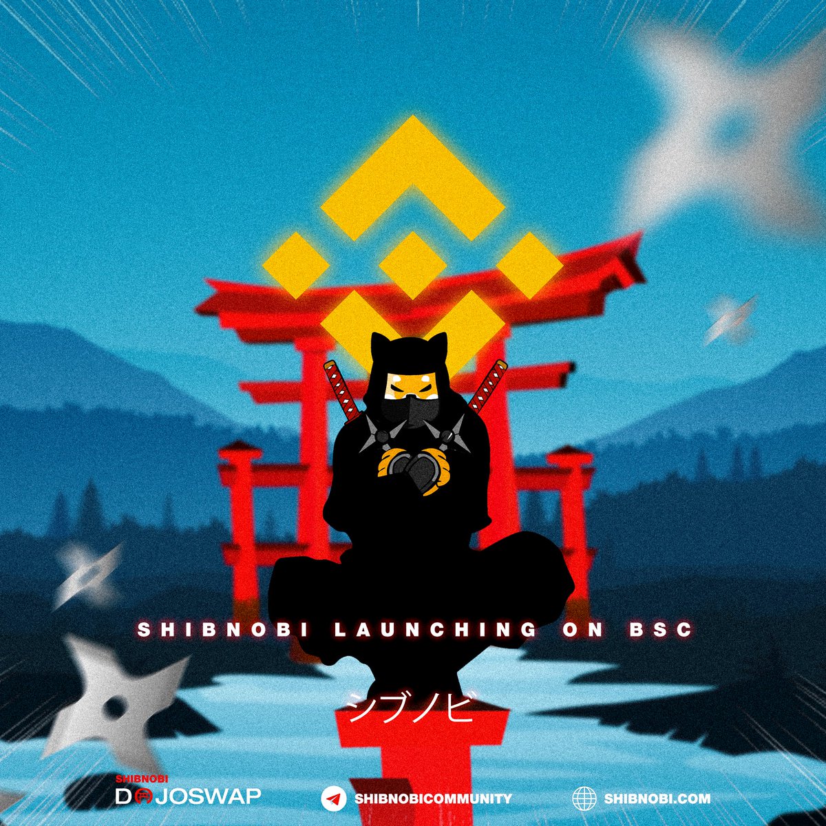 #Shibnobi will be launching on #BSC in the coming weeks, get excited!! 🥷⛩

#SHINJA #BinanceSmartChain #DeFi #SHIBNOBI_DOJOSWAPV2 #BSCGem