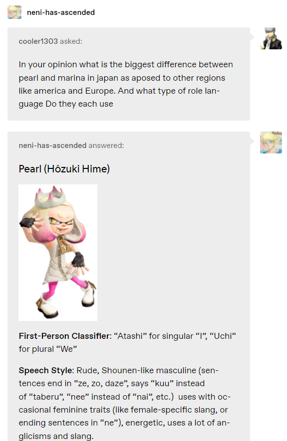 yumeparadox's tweet photo. Since I'm posting a JP video featuring Off the Hook tomorrow, I think it'd be interesting to share this explanation about localization differences! Really feel like more people need to see this, but I'm sure the idol + lore enthusiasts know about it! [#Splatoon2] https://t.co/c4BFh5OOlR