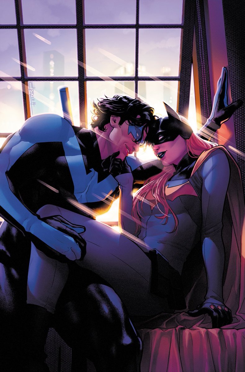TomTaylorMade's tweet photo. Dick and Babs. Jamal Campbell’s variant cover to #Nightwing #94. https://t.co/ZTxhfwfECN