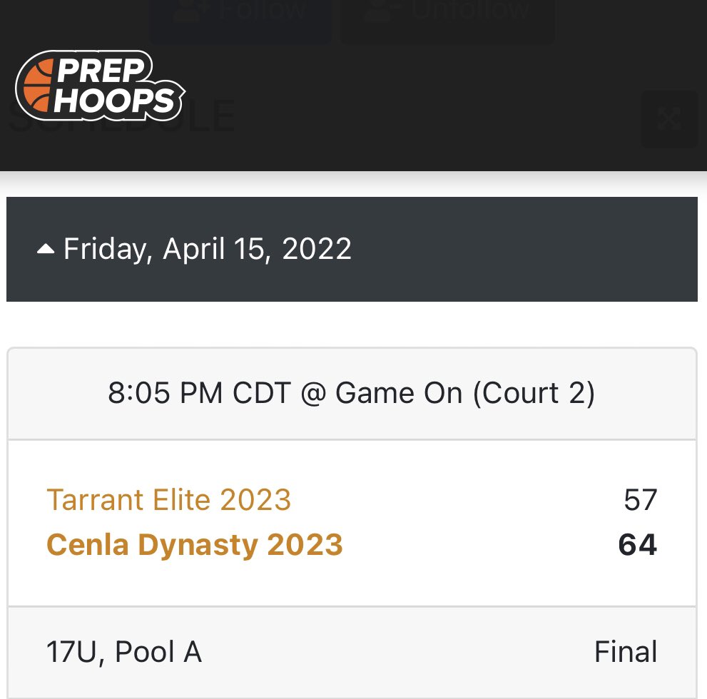 First ever game on the <a href="/PHCircuit/">Prep Hoops Circuit 🏀</a>, first ever win. We outlasted <a href="/TarrantElite/">TE Hoops</a> in a very competitive game, 64-57. <a href="/omarionlayssard/">Diddy</a> led all scorers with 28 points. Back at it again in the morning 💙🧡🤍 <a href="/PrepHoopsLA/">Prep Hoops Louisiana</a> <a href="/peedee1906/">Preston Edwards</a> <a href="/APhippsNBA/">Andrew Phipps</a> @MrIAmTheShow82 @Selfmadedan_