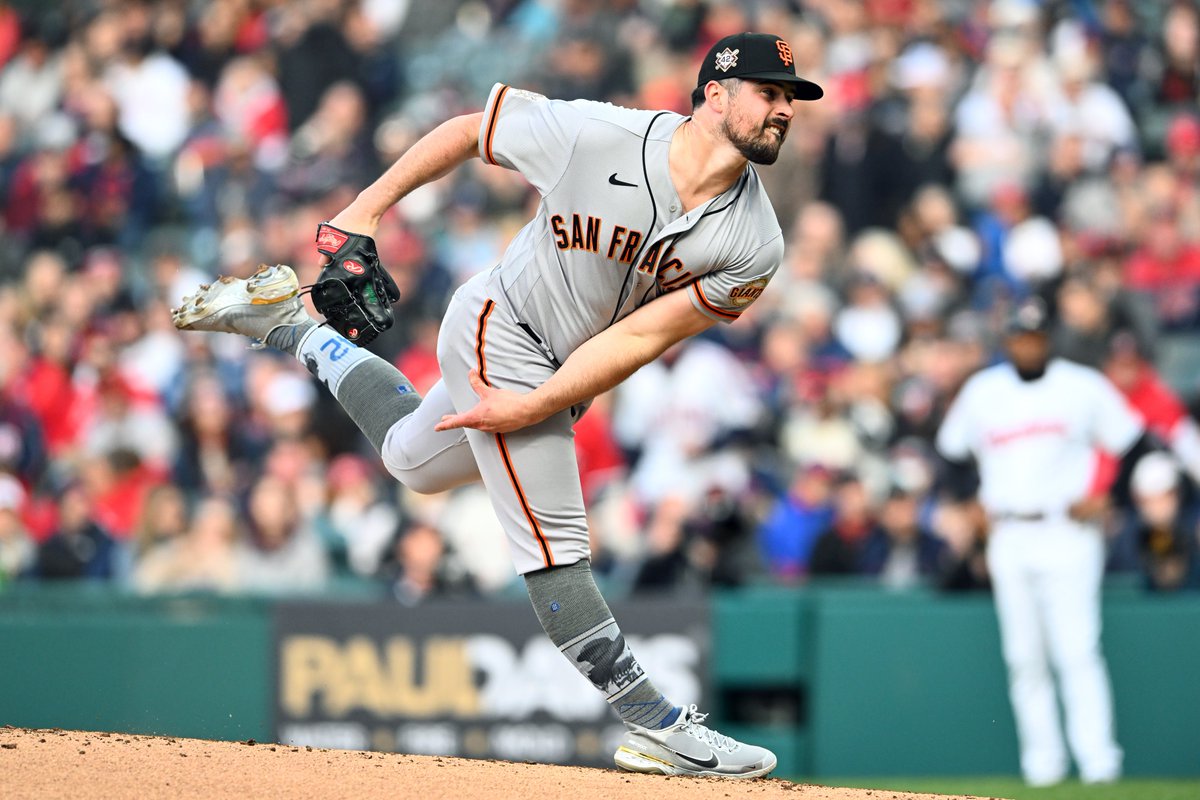 ESPNInsights's tweet photo. Carlos Rodón is the first Giants pitcher in the modern era (since 1900) with at least 20 strikeouts and 5 or fewer hits allowed over his 1st 2 starts of a season. https://t.co/cODPDRtmxR