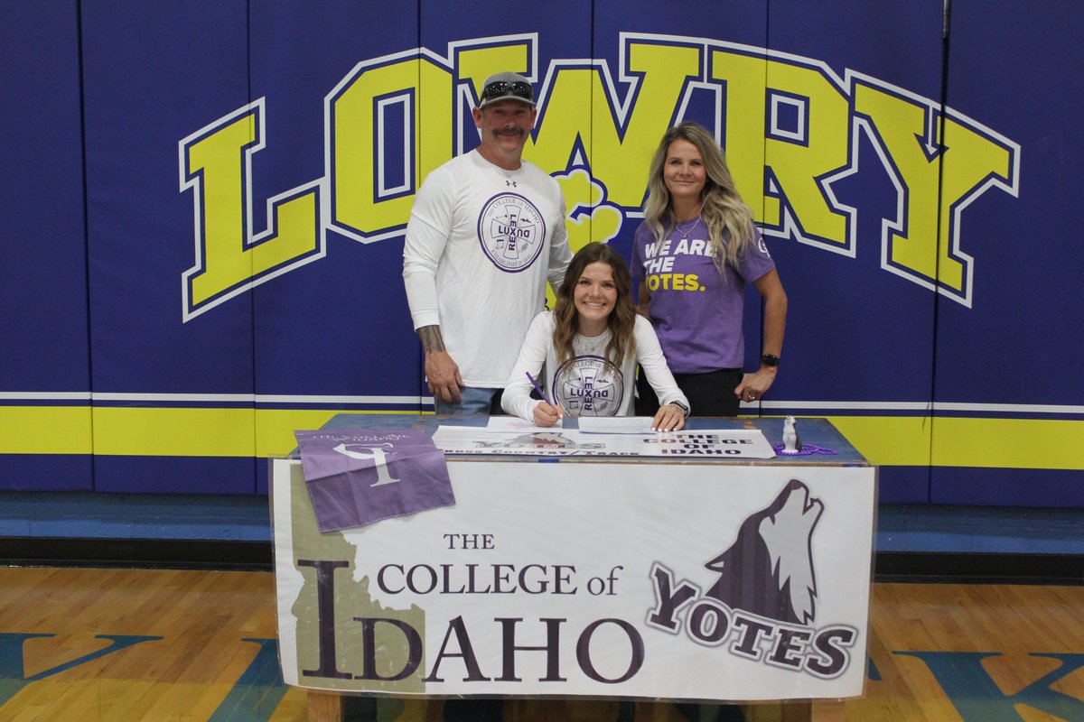 Lowry High School's Jovi Kuskie signs a letter of intent to attend College of Idaho for cross country and track. Kuskie was the 2021 3A state cross country champion.