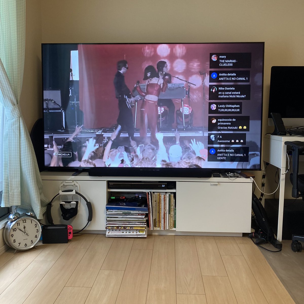 kartan7's tweet photo. やはり75インチテレビとサウンドバー買ったのは大正解だったな✨
#Coachalla
#Coachella2022 https://t.co/dyFdfBQZyt