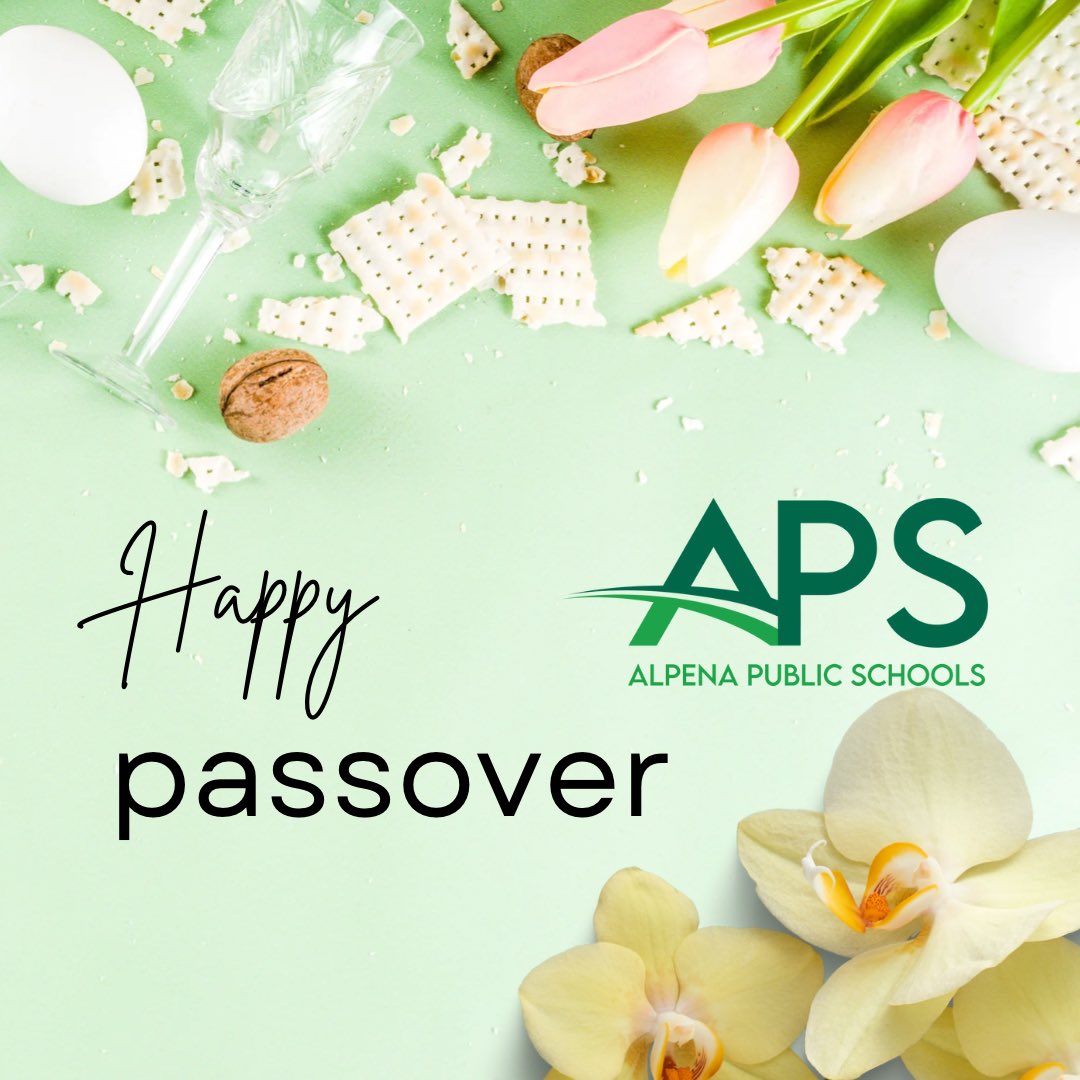 Alpena_Schools's tweet image. Happy #passover 

Passover is a religious holiday or festival noted by ceremonies each year, mostly by Jewish people. They celebrate it to remember when God used Moses to free the Israelites from slavery in Egypt, as told in the book of Exodus. 
#alpenarising #bettrtogether