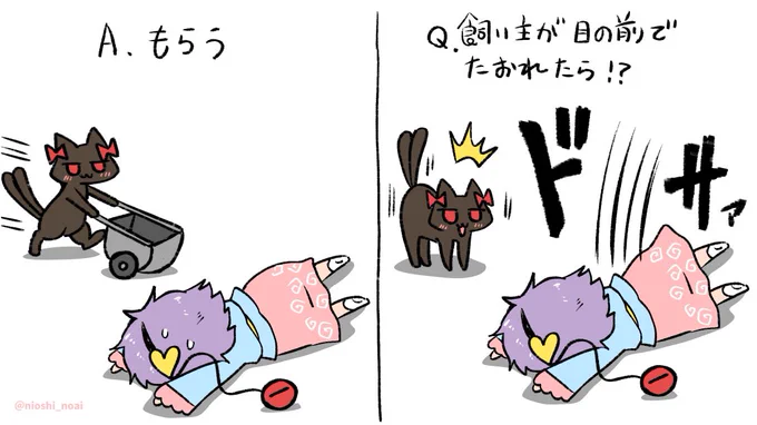(再)飼い主が目の前で倒れた時のお燐
#東方 