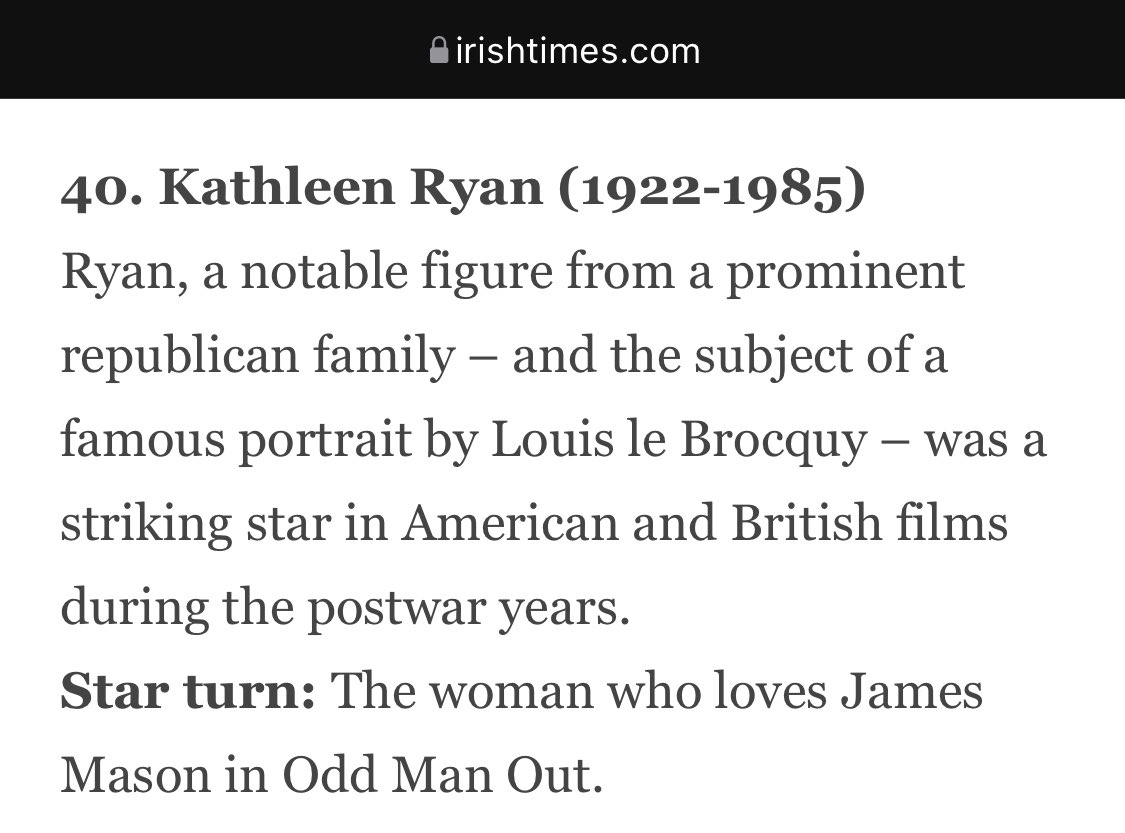RichardDCarlson's tweet photo. 16/ Now for a couple of gorgeous headshots of Irish actress Kathleen Ryan, who plays Frank Lovejoy’s wife Judy in “Try and Get Me!” The Irish Times lists Ryan as the 40th greatest Irish film actor of all time!☘️🇮🇪
https://t.co/nWXYWUgL24
#NoirCityHollywood #TryAndGetMe #NoirAlley https://t.co/9tvtgK4aTa