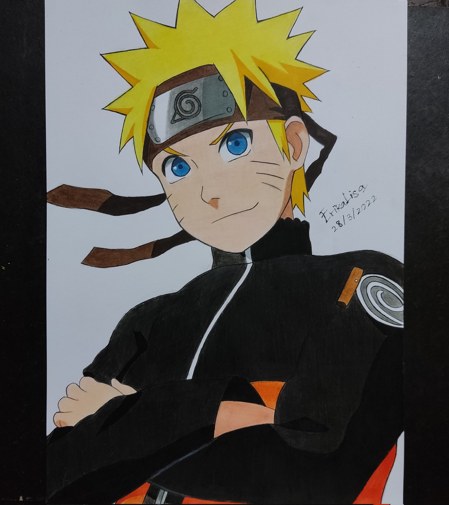 Anime drawing, how to draw Naruto uzumaki