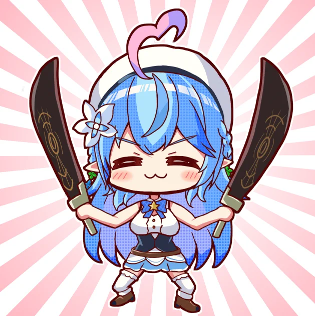ついにラダーン武器を装備したラミィちゃん⚔️
#LamyArt 