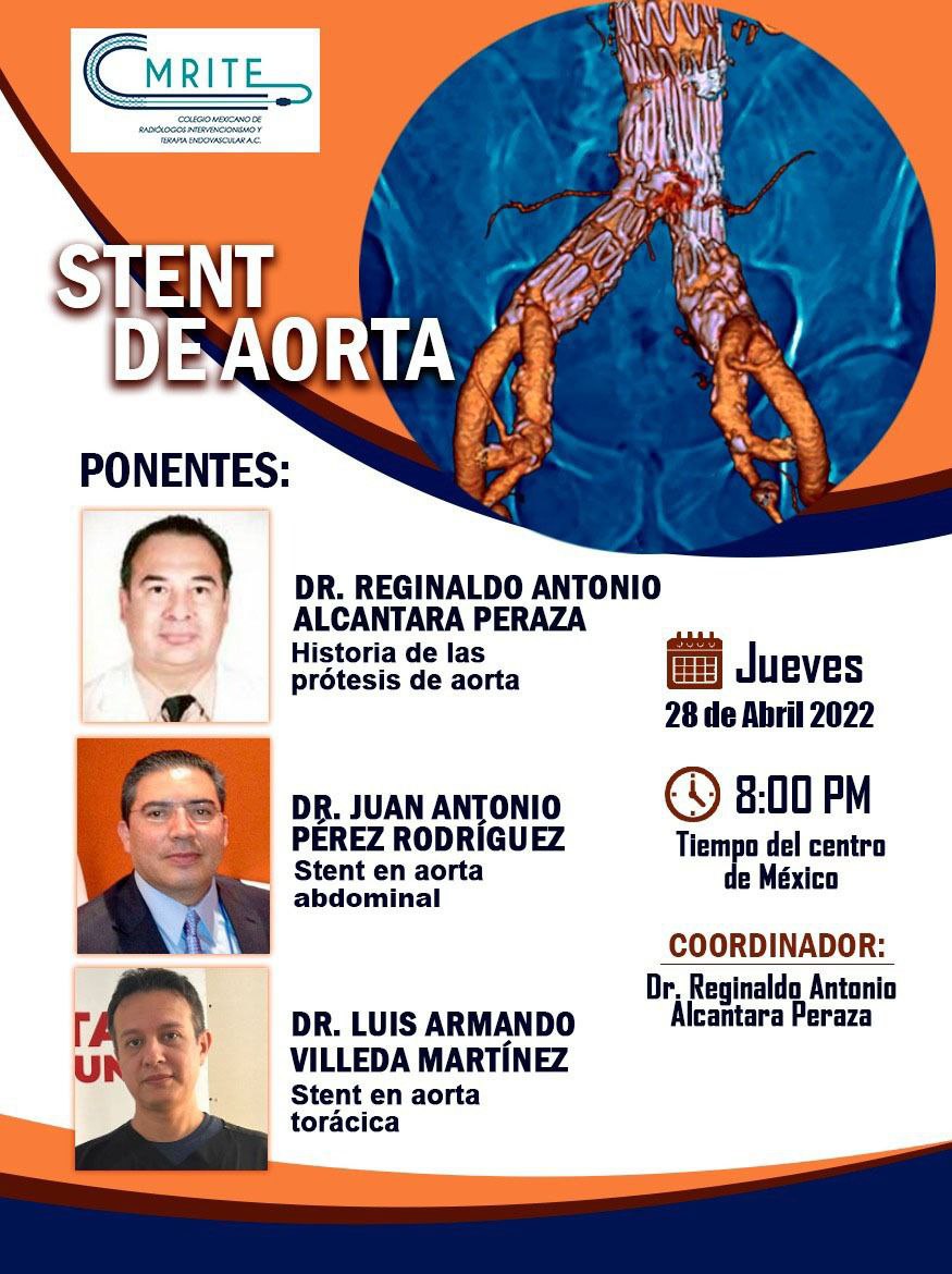 HGMIntervencion's tweet photo. Regístrate a "Stent de Aorta" , la próxima clase magistral

📅28 de abril, Jueves
🕗20:00 horas (8:00 pm. Tiempo de la Ciudad de México)

Preregistro con el enlace:

https://t.co/QxXQH73fbr

#IRad #intervencionismo #interventionalradiology #radiologiaintervencionista #CMRITE https://t.co/Sebm8eHOsO