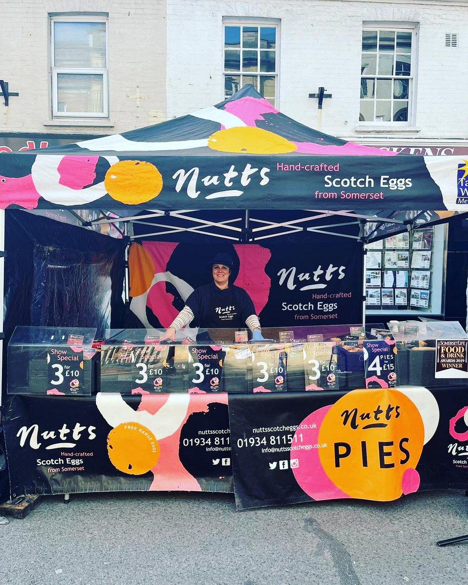 nuttsscotcheggs's tweet photo. Join Loulou at Bridgwater Food Festival or Abi at Nailsea Market today to get your Easter treats - scotch eggs and our range of pies. #shoplocal #shopindependent #pies #pielove #scotchegg #scotchegglove https://t.co/mCMUtApv0P