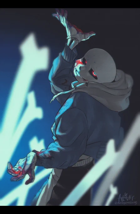 Murder!Sans drawing
*お手を拝借 