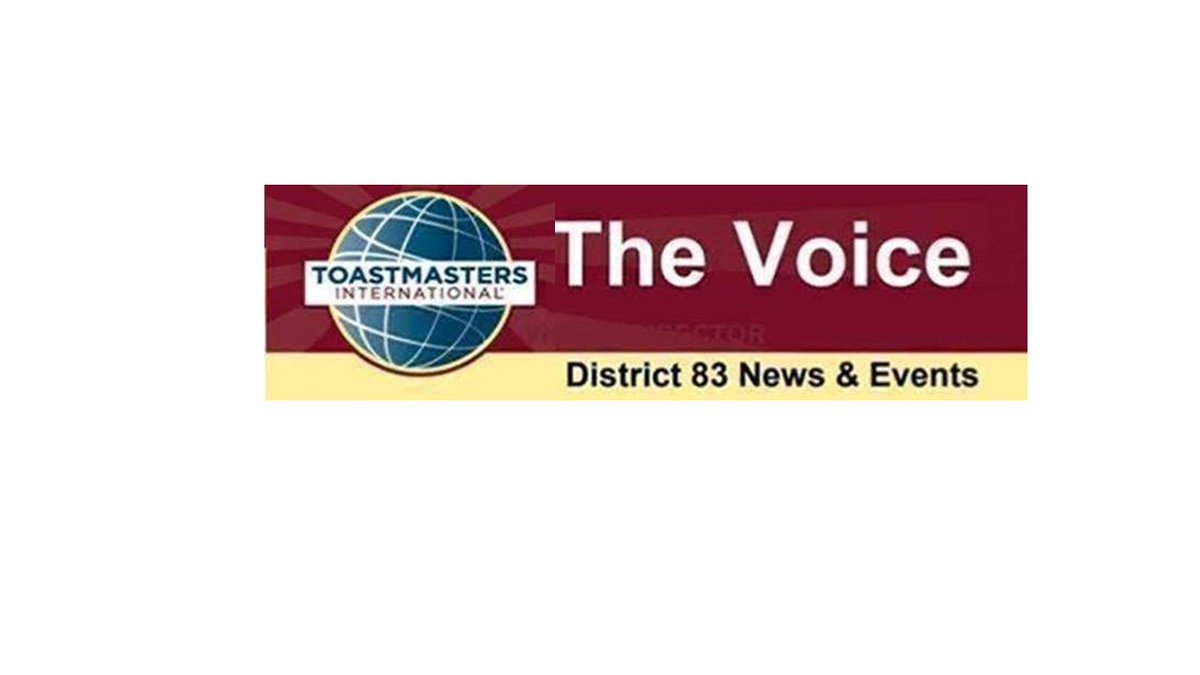 D83Toastmasters's tweet photo. District 83 The Voice -- April 2022 - https://t.co/mKDPqxyMmX https://t.co/gM8HcVe6cj