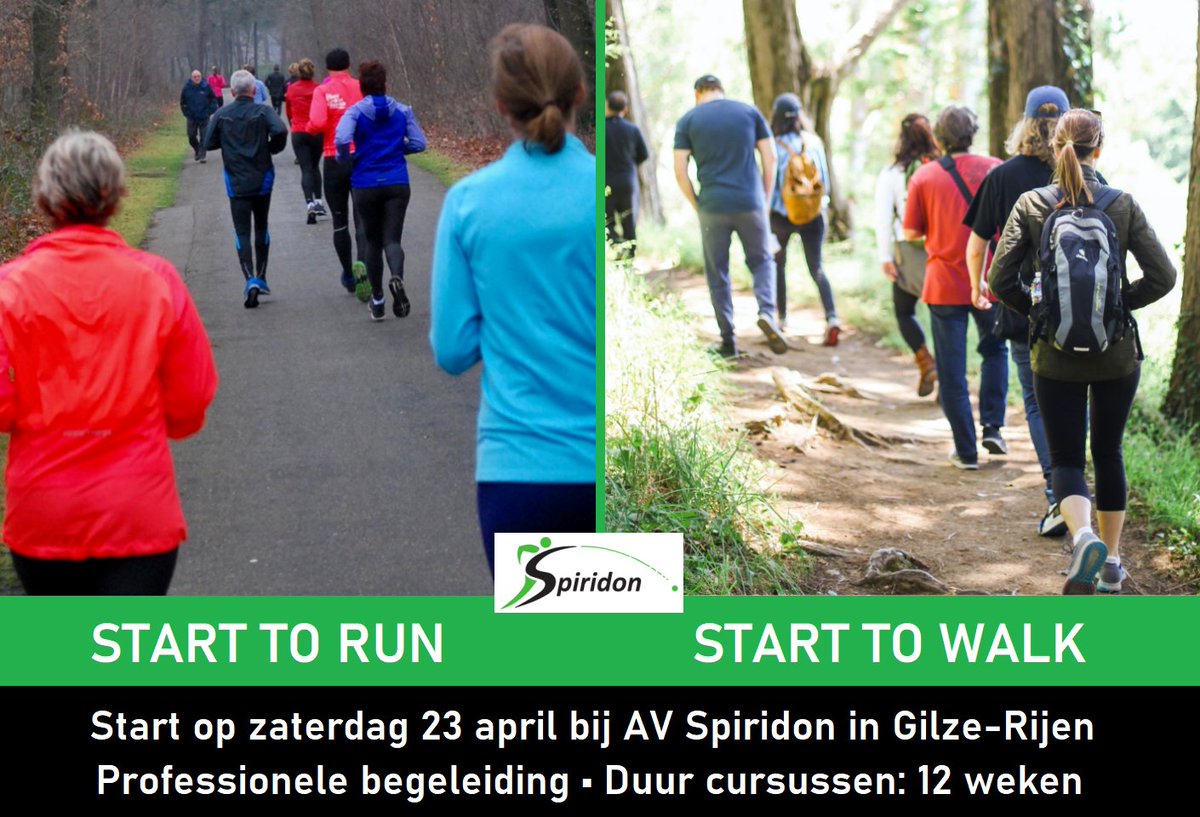 avspiridon's tweet photo. Op zaterdag 23 april start bij AV Spiridon een 12 weken durende cursus START TO RUN en START TO WALK.

Kijk voor meer informatie en aanmelden op:
https://t.co/DuWT5PiQFz https://t.co/EEOR54ijri