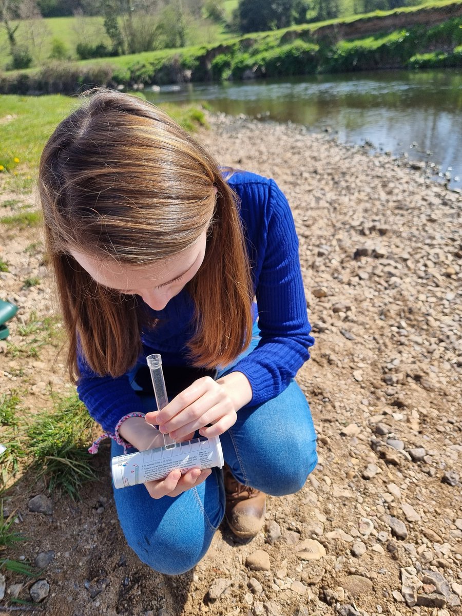 EagerTsj's tweet photo. Fantastic morning with @JessicaWestHill our East Devon county councillor looking at the work EagerBeaversTSJ have been doing recently, including water testing for the @WestcountryRT https://t.co/y6bWixQUD2