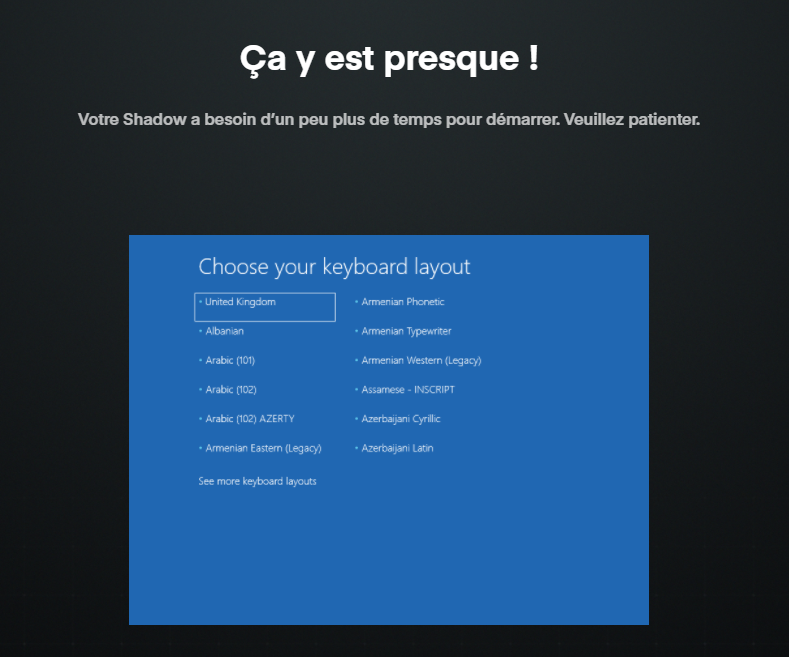 SchTacK's tweet photo. Salut @Shadow_France mon shadow est coincé au démarrage ! https://t.co/T55XYhdLtl