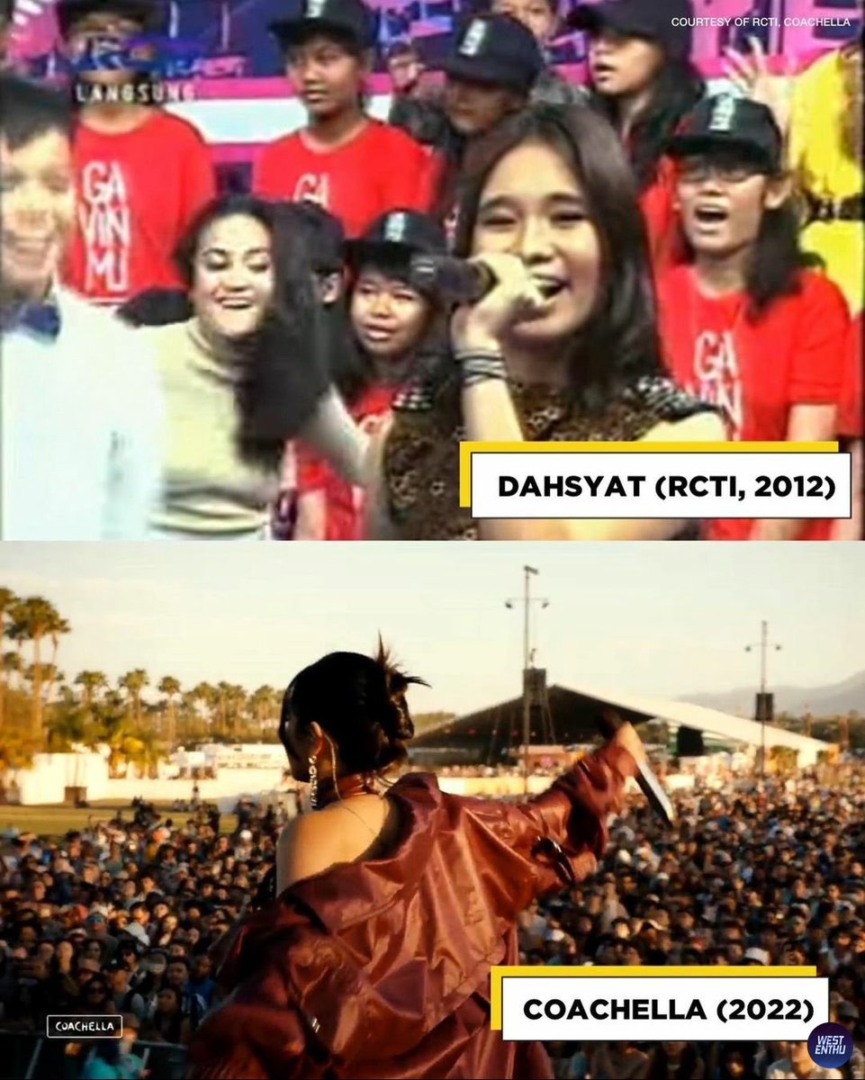 wst was 10 years apart, this queen has grown a lot