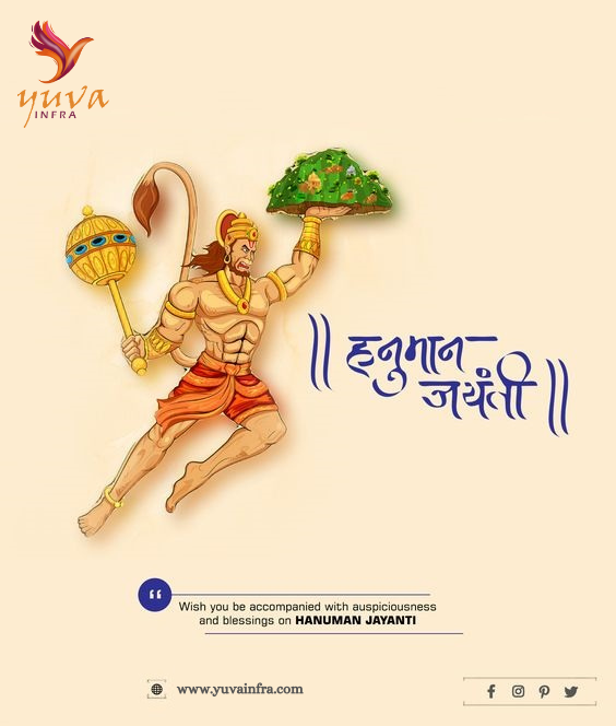 yuvainfra's tweet photo. This Hanuman Jayanti, I hope your life gets filled with happiness, hope and positivity. Wish you a Happy Hanuman Jayanti.
#yuvainfra #realestate #realtor #realestateagent #home #property #investment #forsale #realtorlife #househunting #dreamhome #hanuman #bajrangbali #ram https://t.co/7mqoNh2K3t