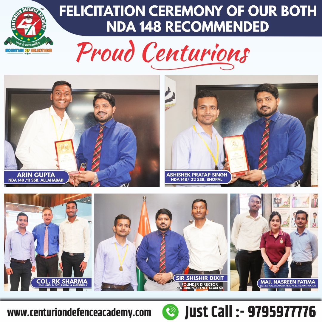 centurionaca's tweet photo. Moments of Celebration and Hoy For Team Centurion !Today Both our NDA 148 Recommended Gems were Felicitated by Sir Shishir Dixit !
Heartiest Congratulation From Team Centurion !
#proudcenturion #nda148 #ndaselection #centurionselection https://t.co/cmlSUmlhtw