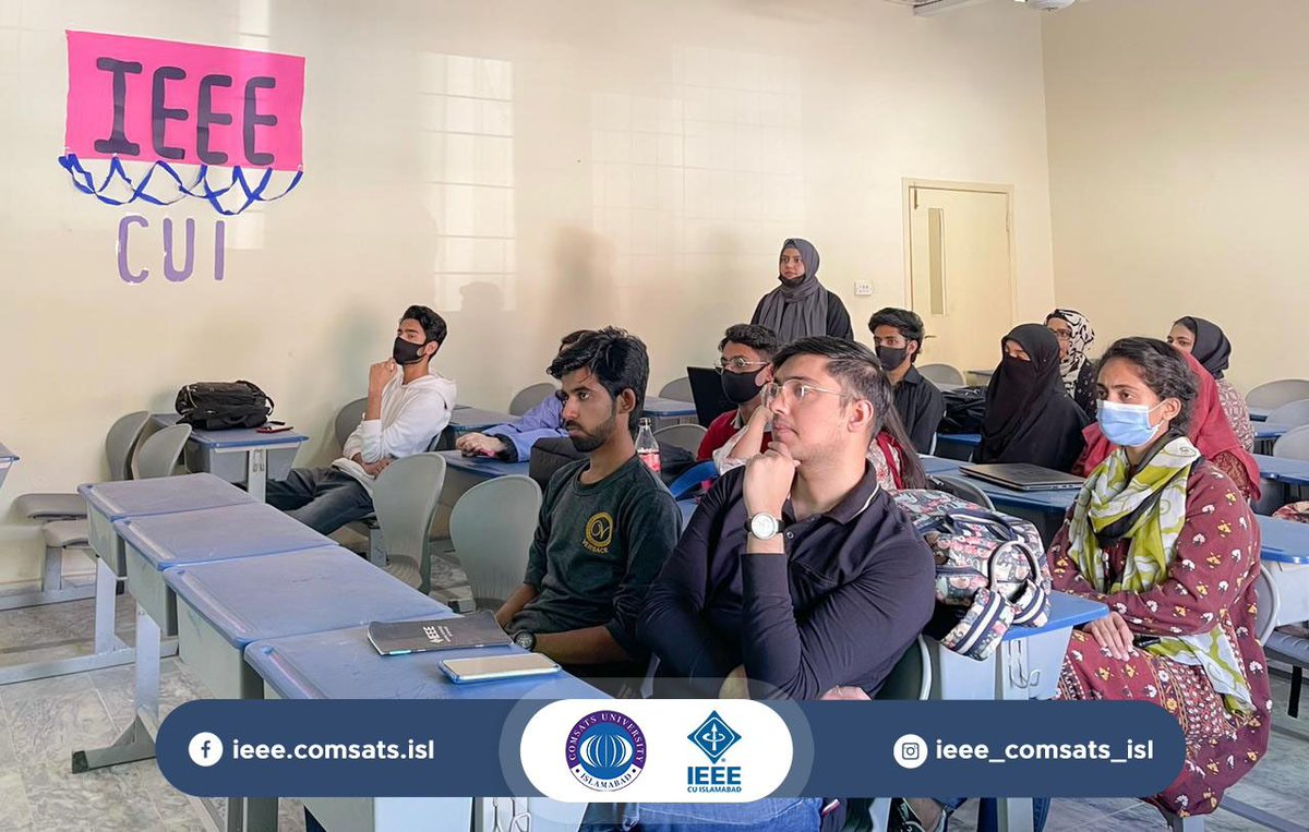 ieee_comsats's tweet photo. On March 14, 2022 IEEE CUI and Executive Committee members plodded the way to their utmost desires. This hour of planning was to gear up the future tasks of whole IEEE CUI.
#ieee #ieeecui #comsats #islamabad #islamabadsection #cui #teambuilding #meetup #2k22 @CUIofficial https://t.co/JlP371tOp9