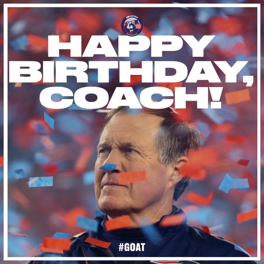 Bill Belichick turns 70 today! 🐐