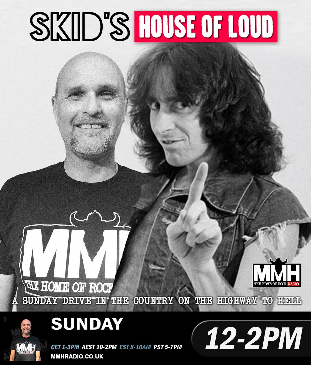 MMH_Radio's tweet photo. Also on the Skid's House of Loud TOMORROW will be @MylesKennedy @thestoneroses @TheObsessedOFC @PearlJam @BlackSabbath @kingsx @soundgarden @DavidLeeRoth @terrovision @gunofficialuk @megadeth @Weezer @Freaks4Live #kyuss #rockradio #sundaylunch https://t.co/PUI1Z454a2