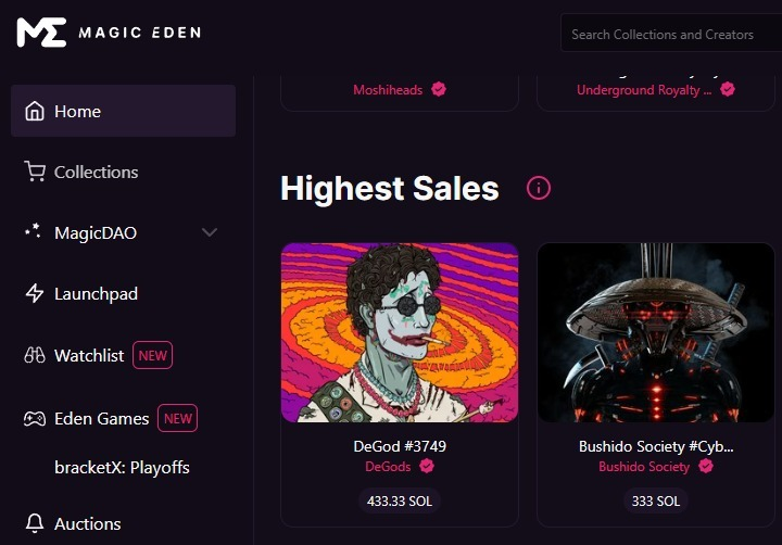 Bushido_Society's tweet photo. 2nd HIGHEST SALE ON @magiceden 🔥🚀 

The Bushido Society Cyberpunk has been sold for 333 $SOL! 

And we are just getting started 👀 https://t.co/1hWooLGJVK