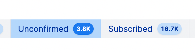 brendt_gd's tweet photo. I've got almost 4k unconfirmed subscriptions on my mailing list. 

Did the confirmation email simply didn't arrive for you? Did you change your mind after subscribing? I'd like to get some more insights in what's going on… https://t.co/3Krq9FKvmA