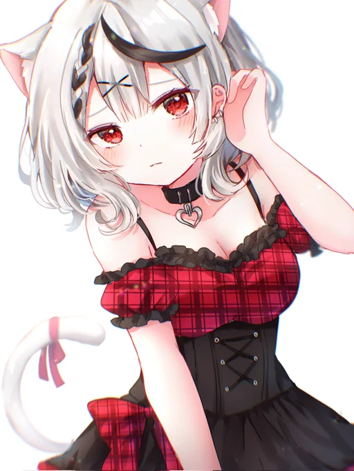 🖤「似合ってる…?」 
#さかまた飼育日記 