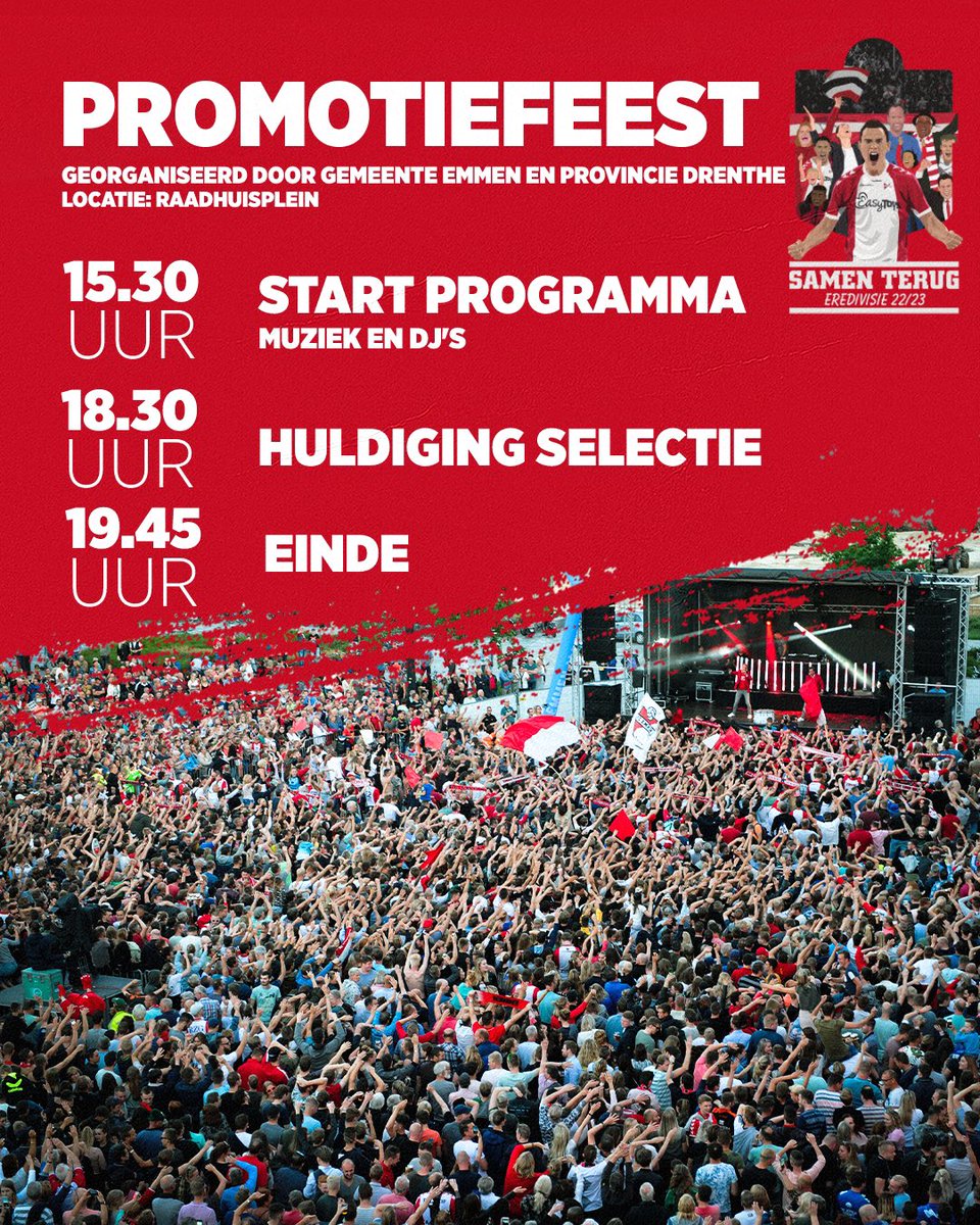 Laten we er een onvergetelijke dag van maken. 😍

#SamenTerug #HIERKOMIKWEG