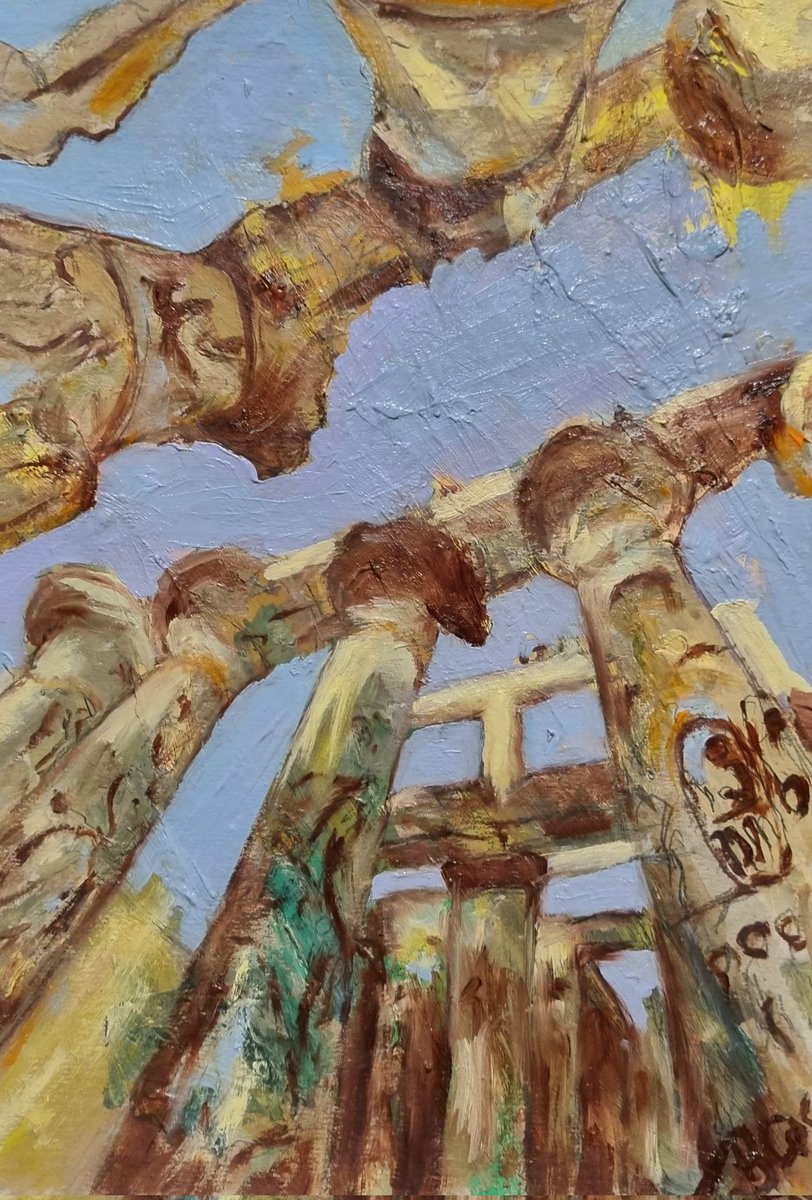 CosminBrendea's tweet photo. Waiting for Ra  oil on cardboard 20x30 cm from my oriental paintings inspired from Egipt. 
#NFT #painting #NFTartist #NFTCommmunity #nftcollectors #art #artwork https://t.co/UXZ5yNKP90
