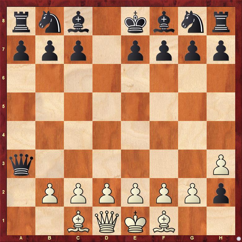 ChessbaseIndia's tweet photo. Given the following position, determine the last two (single) moves played. Also, find the Shortest Proof Game to reach this position from the initial game-array.

- Andrew Buchanan, Retros Mailing List, 2021

#chess #chessbaseindia #positionoftheday #chessproblem #retroanalysis https://t.co/hS6pw6Mr9m