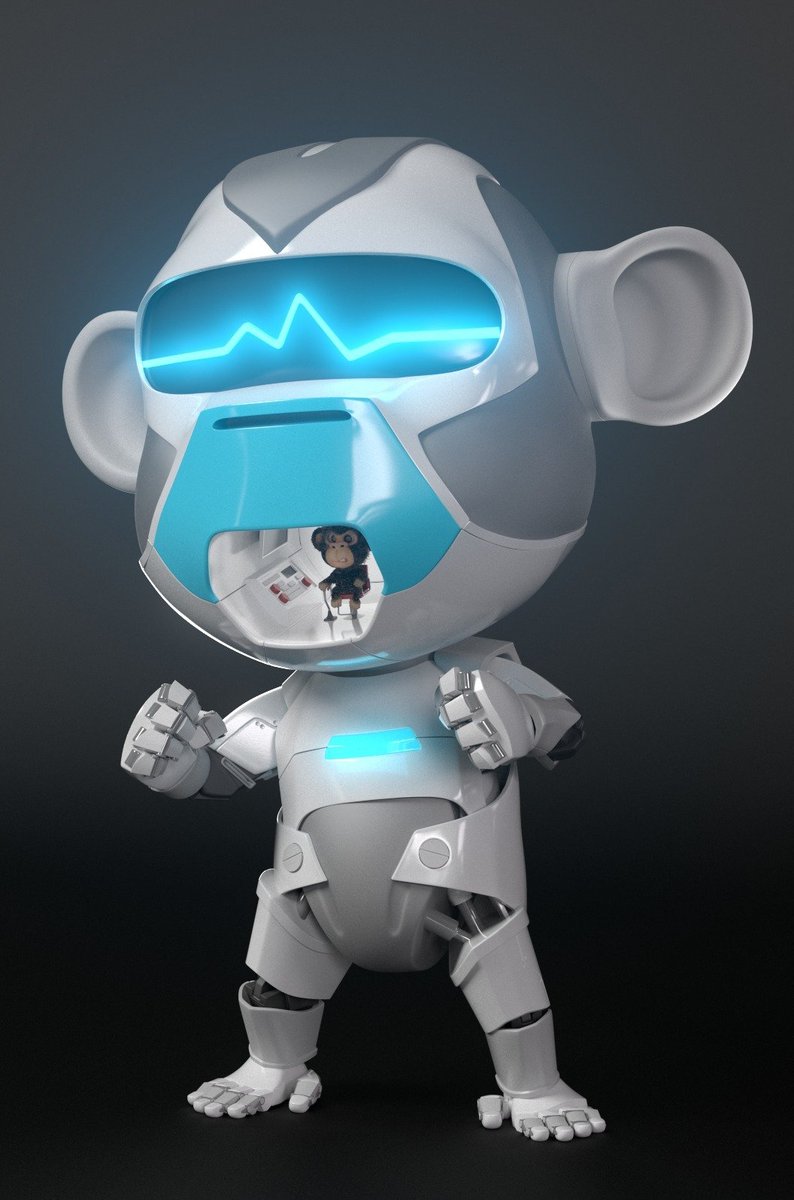 ApeKidsClub's tweet photo. Robot bad kid🤔

Might catch him in @nftworldsNFT earning $wrld tokens, or maybe on the #otherside with #BoredApeYachtClub family, or maybe in our iOS &amp; Android game Ape Kids Run (download in app store) 🤷‍♂️

The possibilities are only limited by your own imagination 🙌

#AKC #NFT https://t.co/DN3LEjtCfm