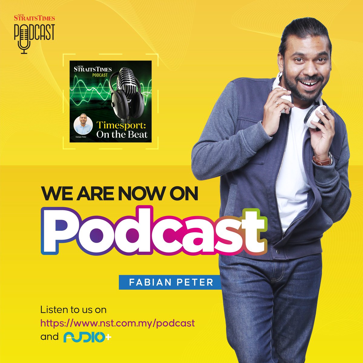 NST_Online's tweet photo. Catch some behind the scene stories & views on various sports topics on Timesport: On the Beat. Tune in with Fabian on https://t.co/7CxfXJfYjz or Audio+.
#NSTPodcast #TimeSportOnTheBeat https://t.co/VnjJVQhQTZ