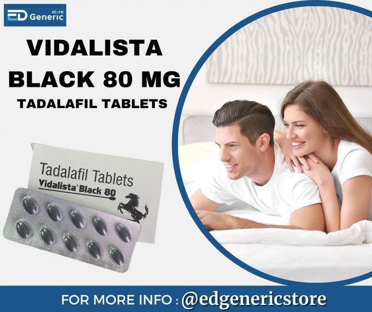 Edgenericpills1's tweet photo. #VidalistaBlack80mg is a composition of the medication that contains #tadalafil which belongs to the group of #medicine called phosphodiesterase type-80 inhibitor. #health #edgenericstore #vidalista #healthcare https://t.co/CBAj5B4Rc7
