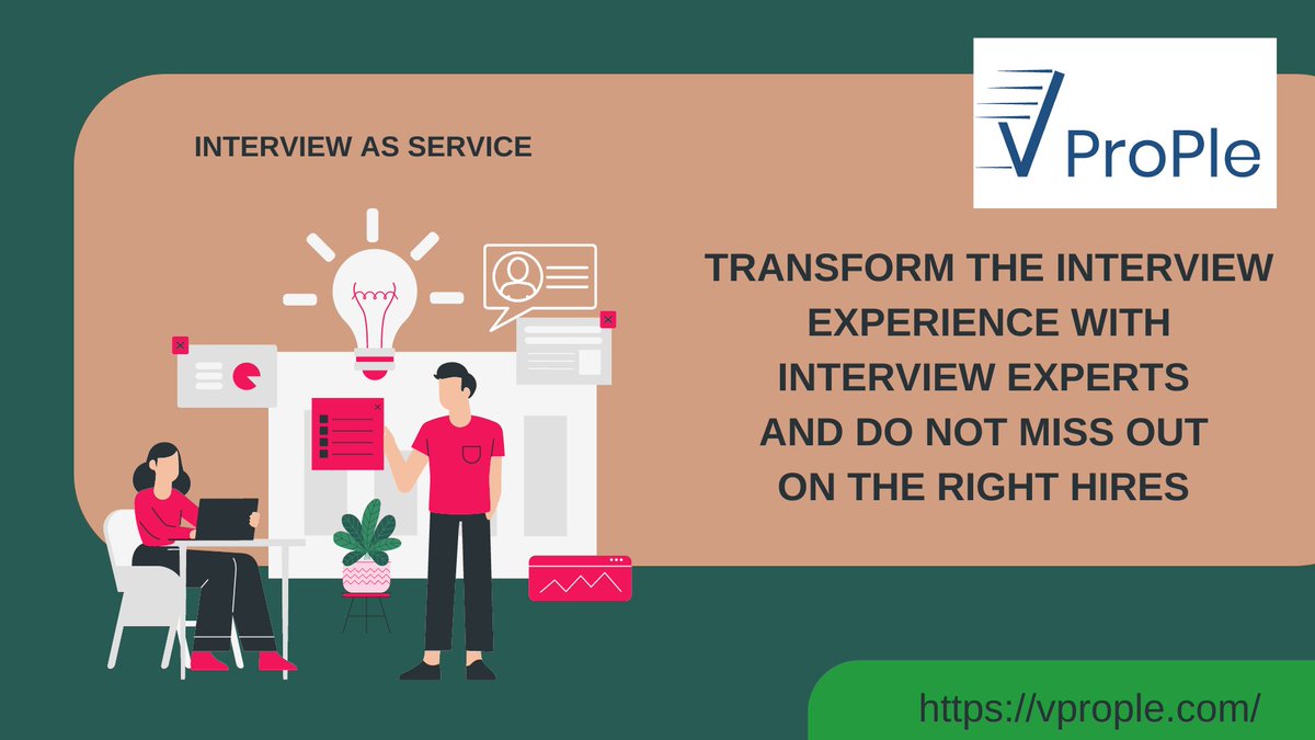 VProp1e's tweet image. transform the interview experience with interview experts and do not miss out on the right hires #interviewasaservice #technicalinterviewservice #interview #experience