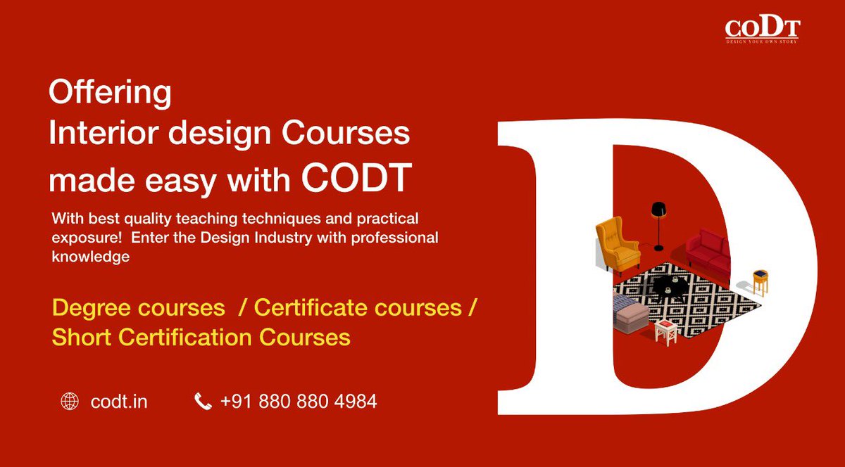 codtcorporate's tweet photo. Design is a journey of discovery , explore the professional world of interior design with CODT…

#interiorinspiration #interiorarchitecture #interiordesigncommunity  #interior #interiordesign #design #designers #interirordesigner #interiordesigncourses #furnituredesign #codt https://t.co/6eBB43rrSj